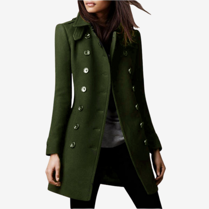 Rosellea Elegant Buttoned Coat - 4