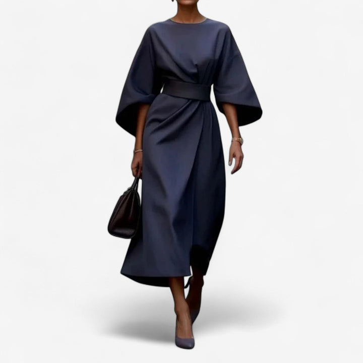 Refined Waist Sash Dress
