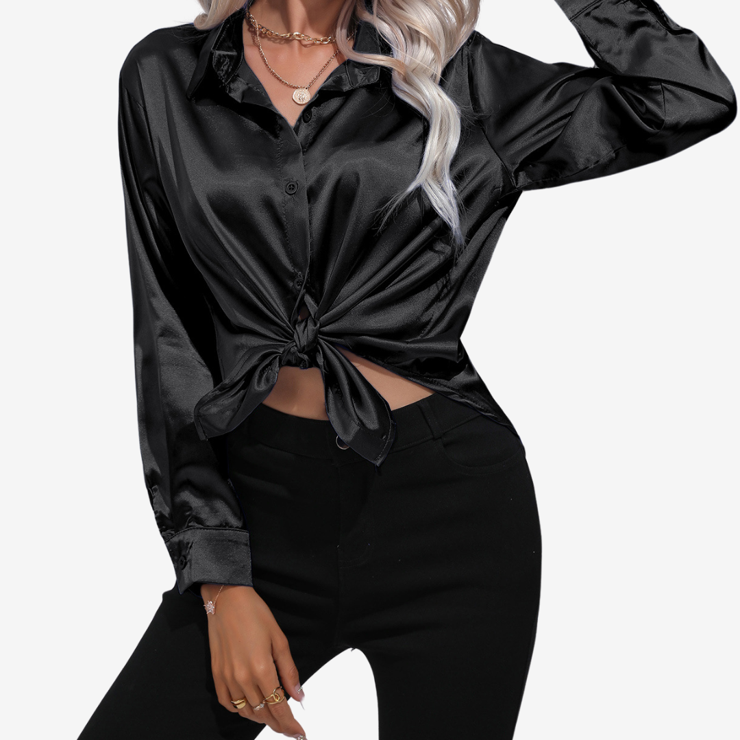 Alvira™ Camisa Elegante de Seda 19