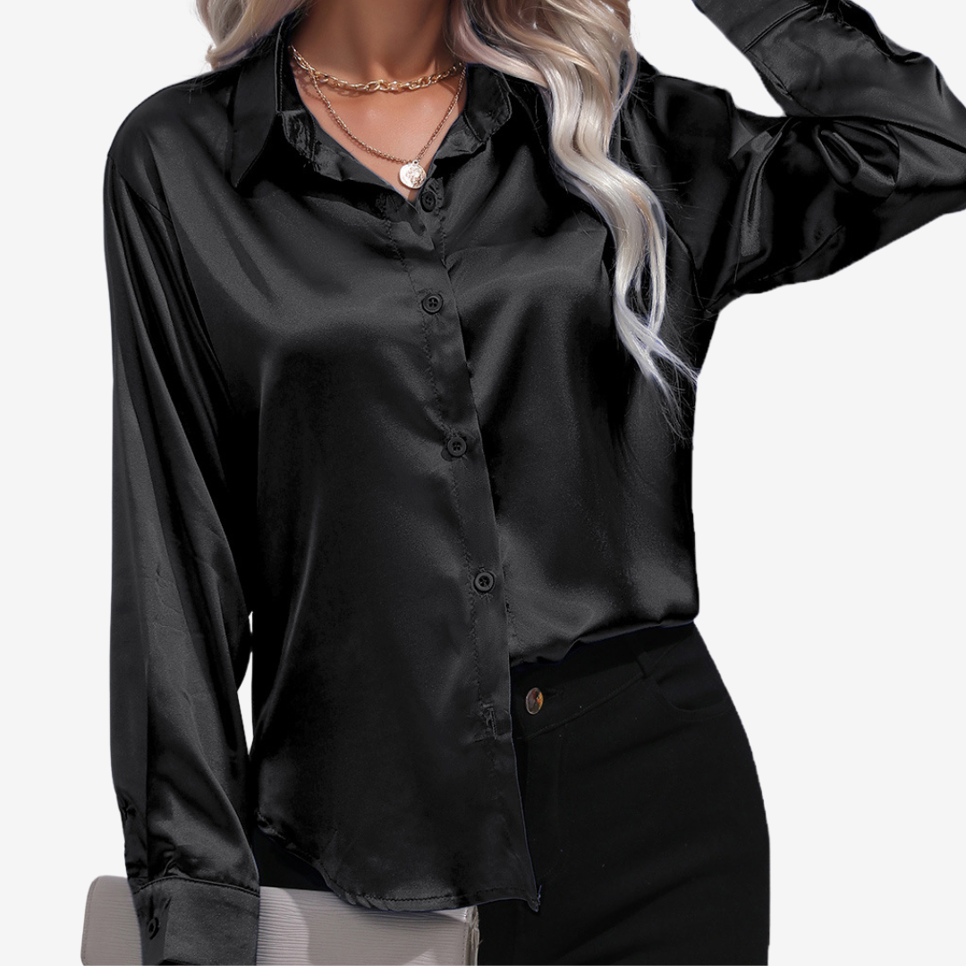 Alvira™ Camisa Elegante de Seda 18