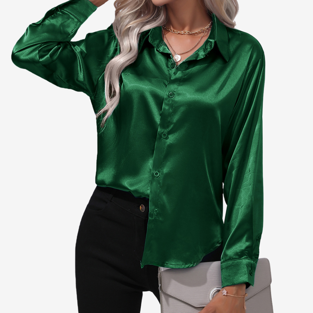 Alvira™ Camisa Elegante de Seda 11