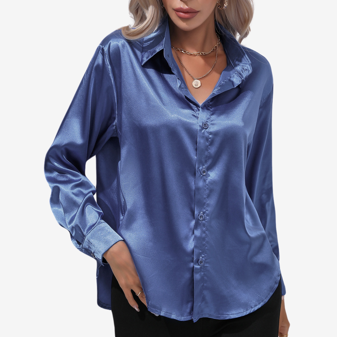 Alvira™ Camisa Elegante de Seda 20