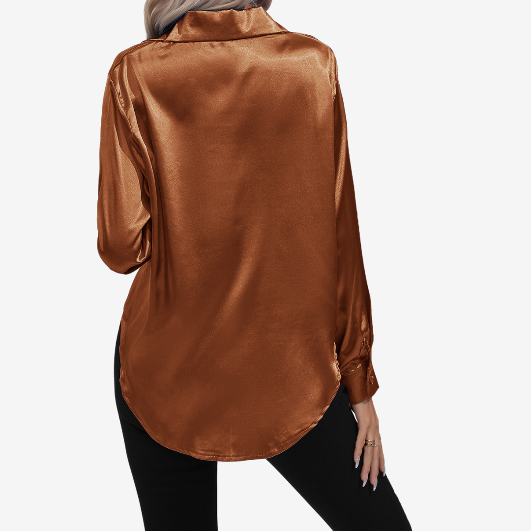 Alvira™ Camisa Elegante de Seda 25
