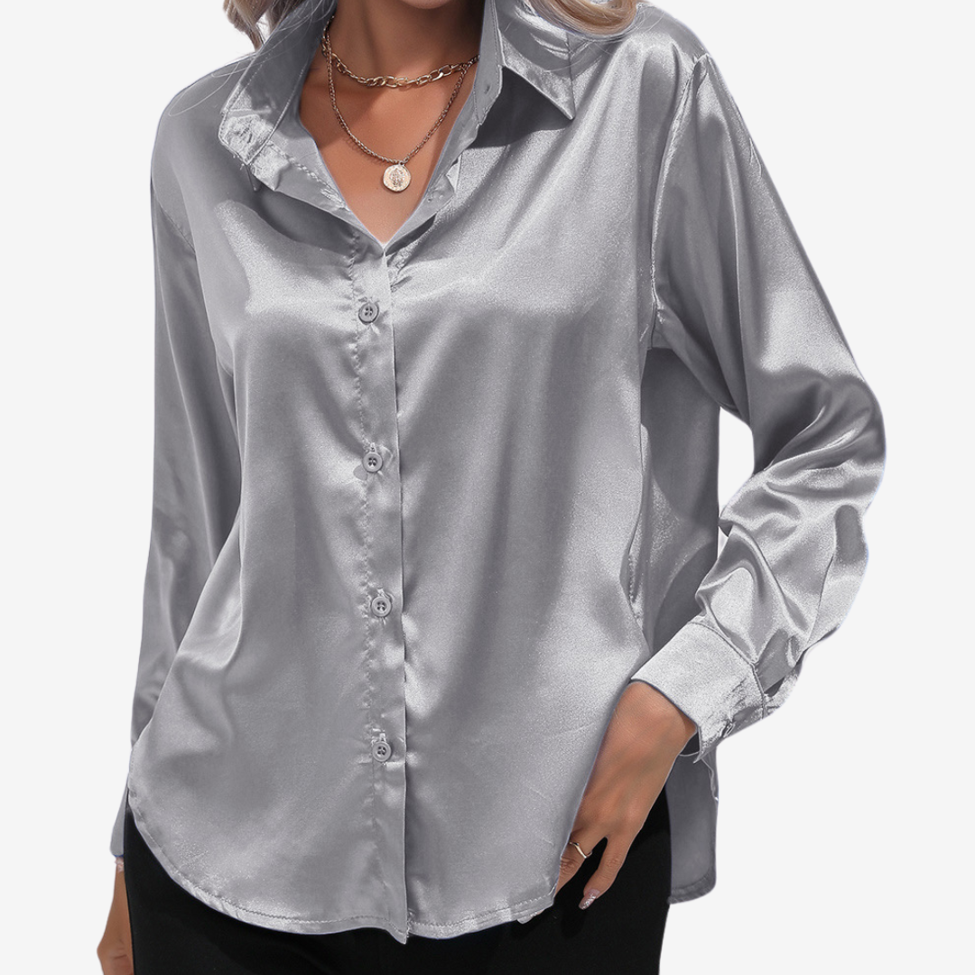 Alvira™ Camisa Elegante de Seda 30
