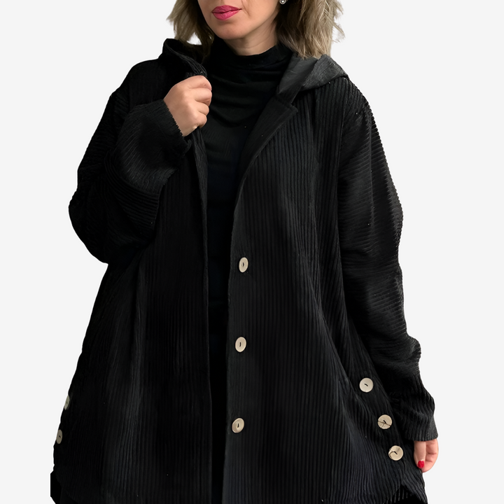 Georgette Knit Jacket with Buttons - 2