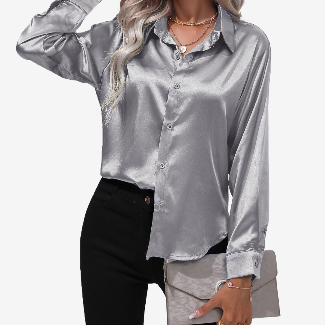 Alvira™ Camisa Elegante de Seda 31