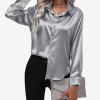 Alvira™ Camisa Elegante de Seda 31
