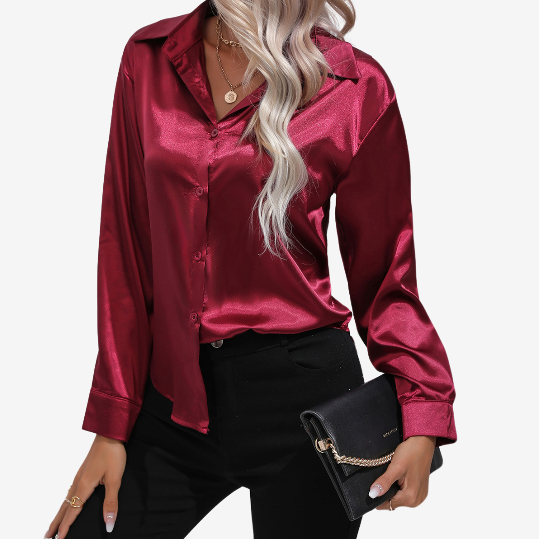 Alvira™ Camisa Elegante de Seda 9