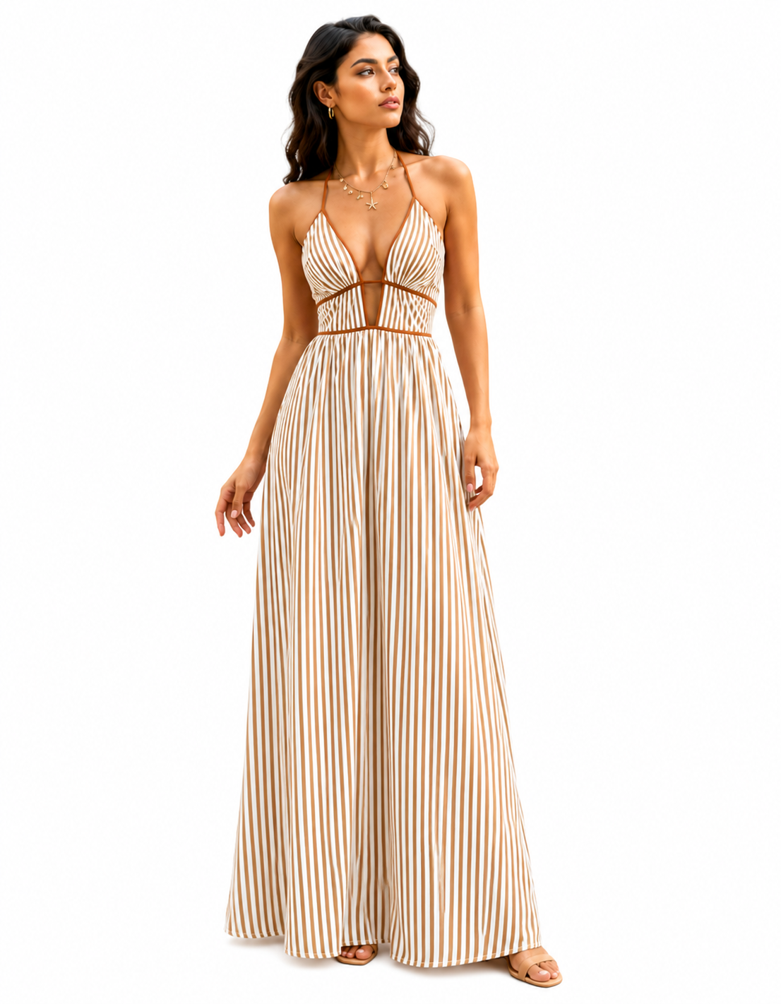 Camila™  Vestido Maxi Elegance Rayas 7