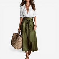 Conjunto Falda Midi Fluida Aurea 3
