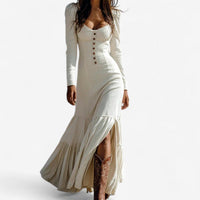 Roussel Vestido Maxi Abotonado 1