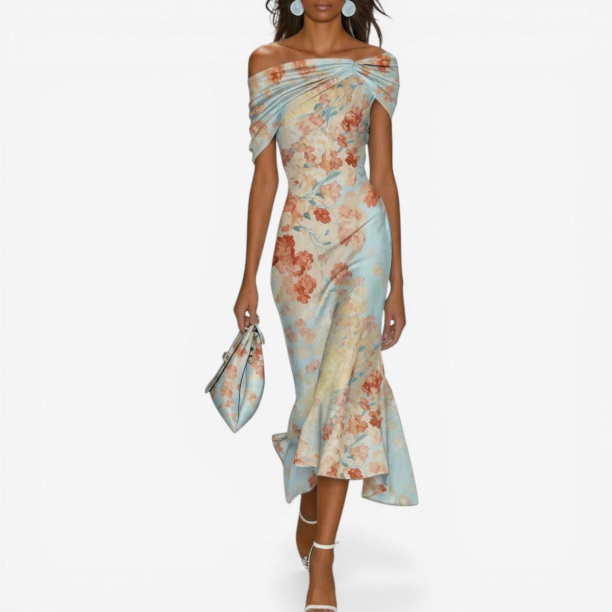 Glaiza Vestido Midi Floral 4