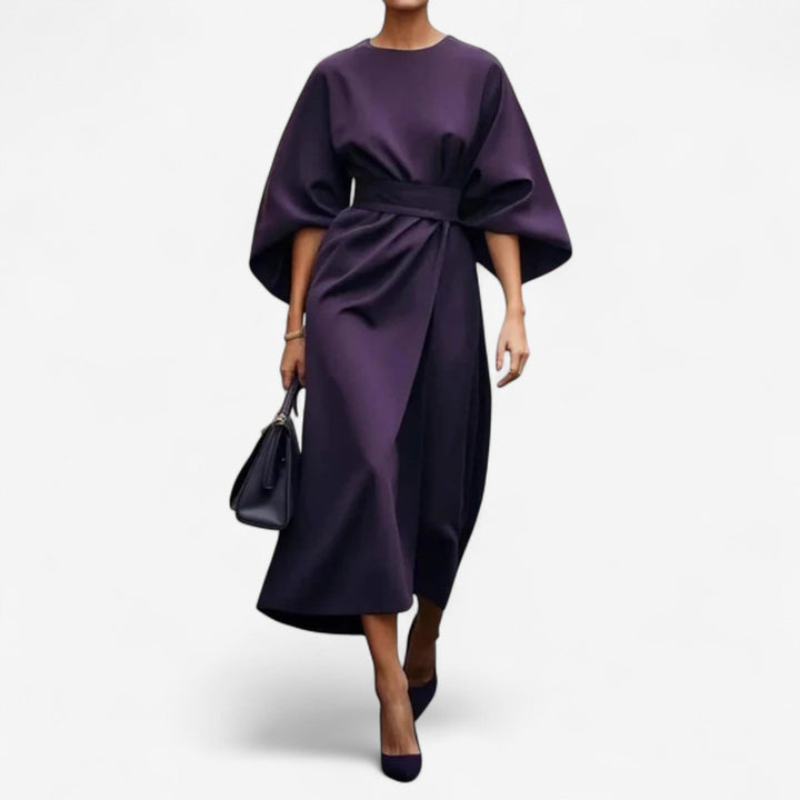 Refined Waist Sash Dress - 2