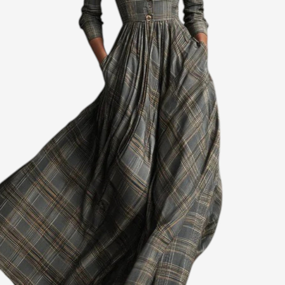Laila Vestido Chic a Cuadros 3