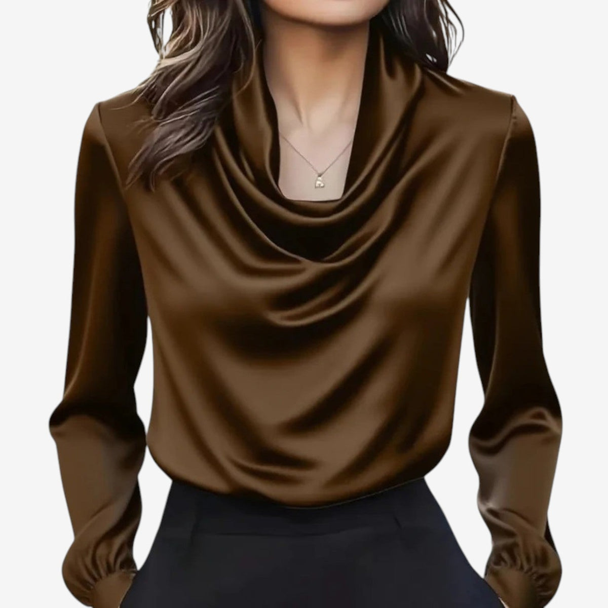 Katia™ Camicetta con colletto drappeggiato 4