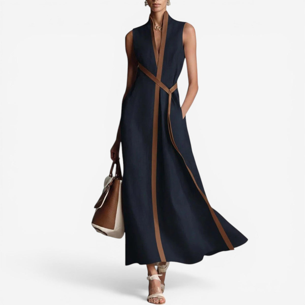 Allena Vestido Cruzado Moderno 3
