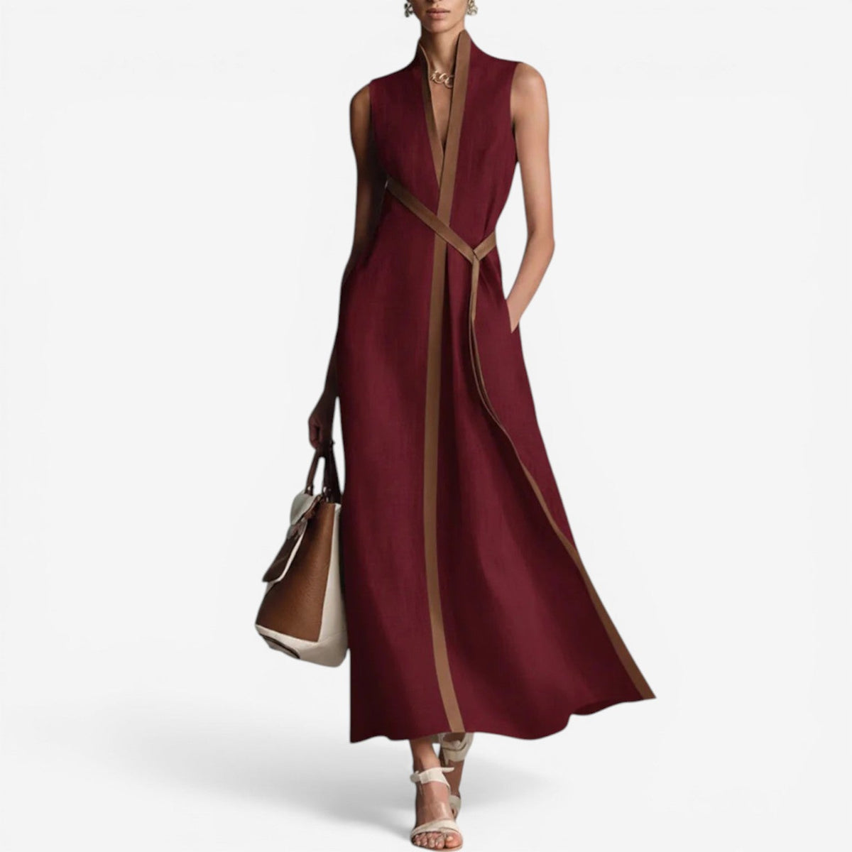 Allena Vestido Cruzado Moderno 5