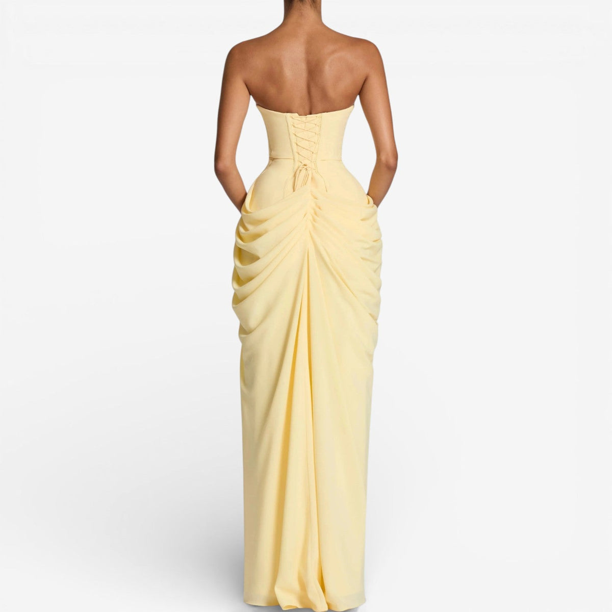 Angelina Vestido Maxi Strapless 4